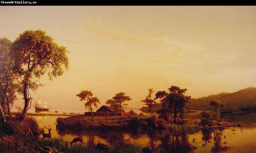 Albert Bierstadt Gosnold at Cuttyhunk